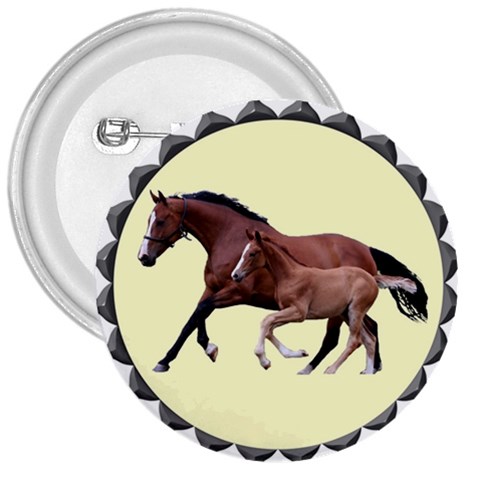 Mare n foal 3  Button from ArtsNow.com Front