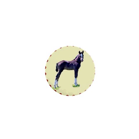 Foal 1  Mini Button from ArtsNow.com Front