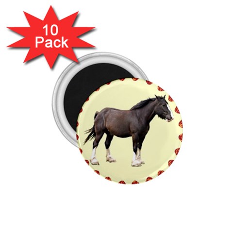 Clydesdale 1.75  Magnet (10 pack)  from ArtsNow.com Front