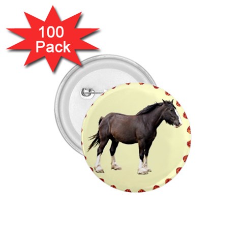 Clydesdale 1.75  Button (100 pack)  from ArtsNow.com Front