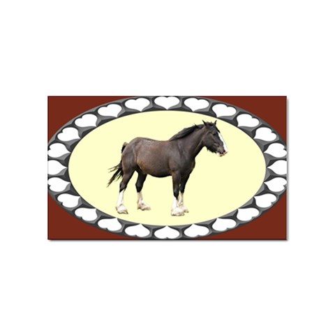 Clydesdale Sticker (Rectangular) from ArtsNow.com Front