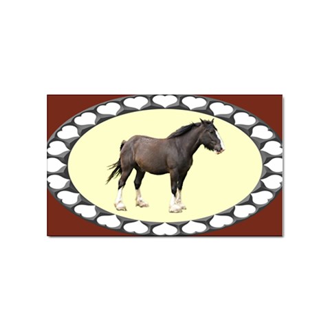Clydesdale Sticker Rectangular (100 pack) from ArtsNow.com Front