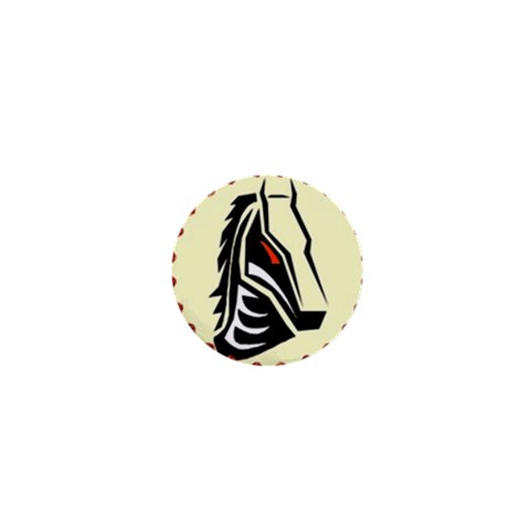 Horse head 1  Mini Button from ArtsNow.com Front