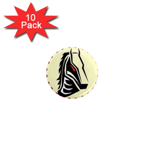 Horse head 1  Mini Magnet (10 pack)  from ArtsNow.com Front