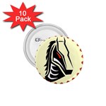 Horse head 1.75  Button (10 pack) 