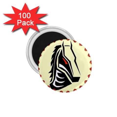 Horse head 1.75  Magnet (100 pack)  from ArtsNow.com Front