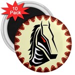 Horse head 3  Magnet (10 pack)