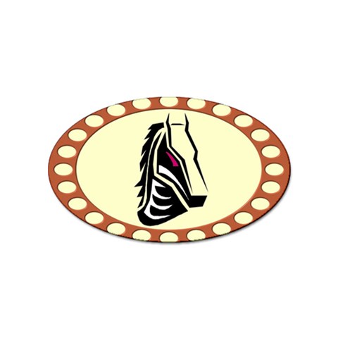 Horse head Sticker (Oval) from ArtsNow.com Front