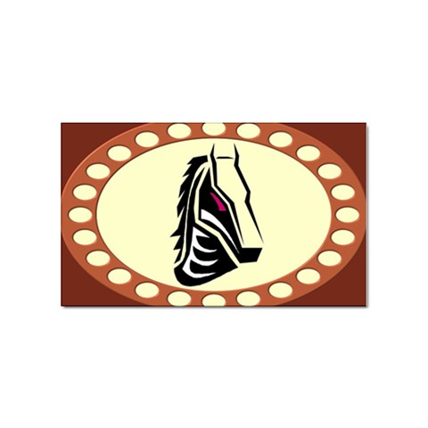 Horse head Sticker Rectangular (10 pack) from ArtsNow.com Front
