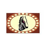Horse head Sticker Rectangular (100 pack)