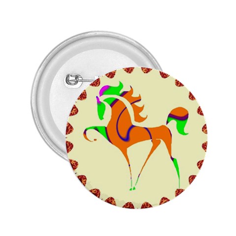 Prancing horse 2.25  Button from ArtsNow.com Front
