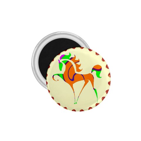 Prancing horse 1.75  Magnet from ArtsNow.com Front