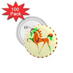 Prancing horse 1.75  Button (100 pack) 