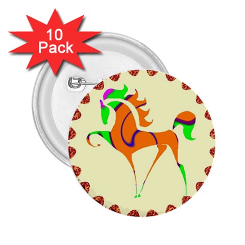 Prancing horse 2.25  Button (10 pack) from ArtsNow.com Front