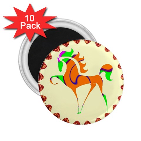Prancing horse 2.25  Magnet (10 pack) from ArtsNow.com Front