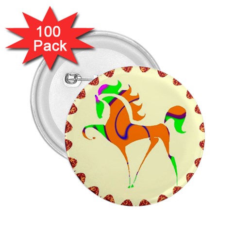 Prancing horse 2.25  Button (100 pack) from ArtsNow.com Front
