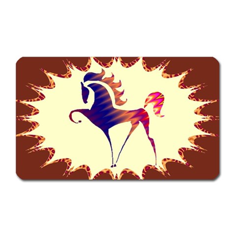 Prancing horse Magnet (Rectangular) from ArtsNow.com Front