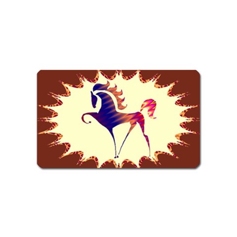 Prancing horse Magnet (Name Card) from ArtsNow.com Front