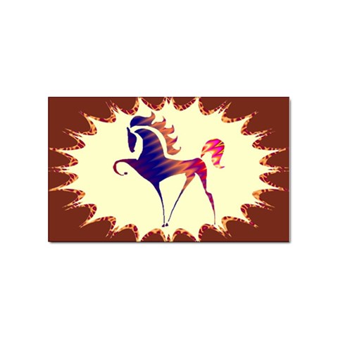 Prancing horse Sticker Rectangular (10 pack) from ArtsNow.com Front