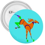 Bucking horse 3  Button