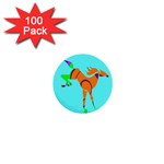 Bucking horse 1  Mini Button (100 pack) 