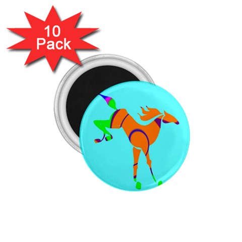 Bucking horse 1.75  Magnet (10 pack)  from ArtsNow.com Front