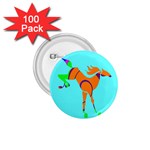 Bucking horse 1.75  Button (100 pack) 