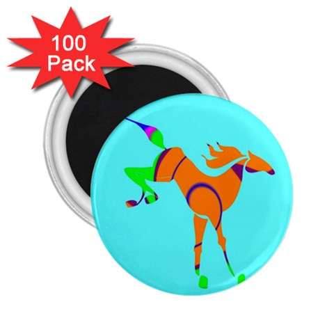 Bucking horse 2.25  Magnet (100 pack)  from ArtsNow.com Front