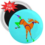 Bucking horse 3  Magnet (100 pack)