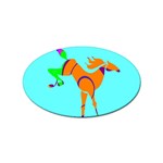 Bucking horse Sticker (Oval)