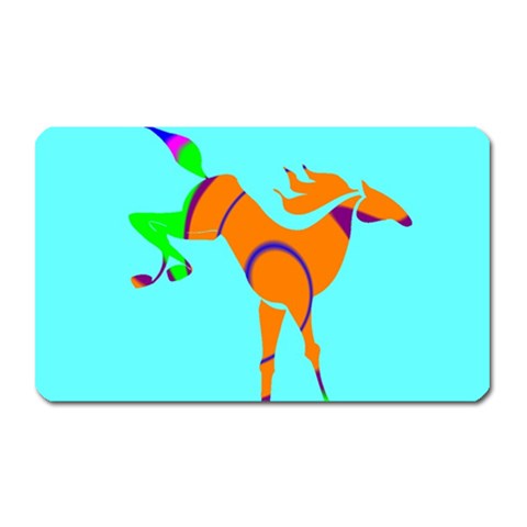 Bucking horse Magnet (Rectangular) from ArtsNow.com Front