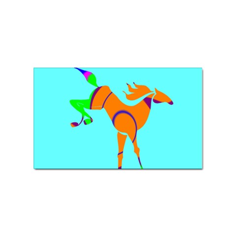 Bucking horse Sticker Rectangular (100 pack) from ArtsNow.com Front