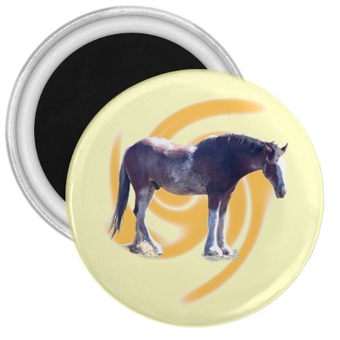 Clydesdale 2 3  Magnet from ArtsNow.com Front
