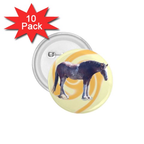 Clydesdale 2 1.75  Button (10 pack)  from ArtsNow.com Front