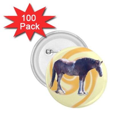 Clydesdale 2 1.75  Button (100 pack)  from ArtsNow.com Front