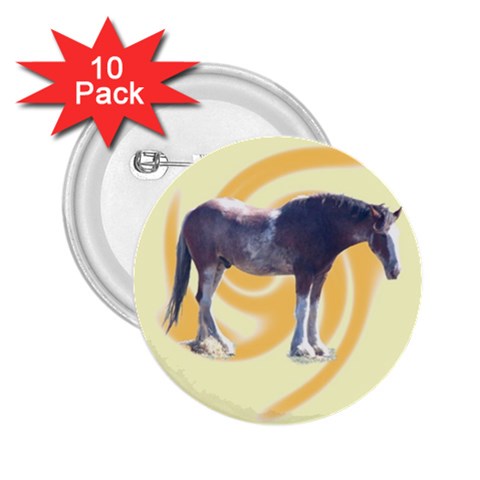 Clydesdale 2 2.25  Button (10 pack) from ArtsNow.com Front