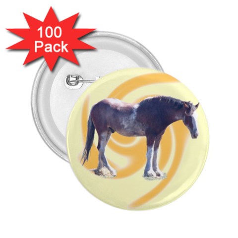 Clydesdale 2 2.25  Button (100 pack) from ArtsNow.com Front