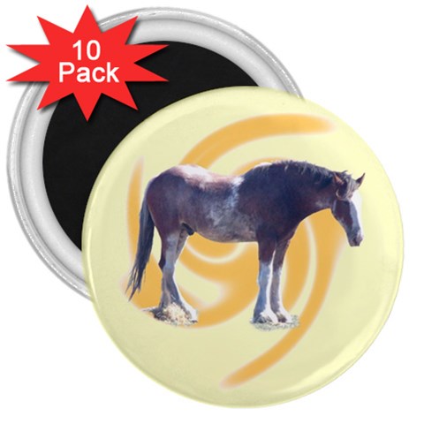 Clydesdale 2 3  Magnet (10 pack) from ArtsNow.com Front
