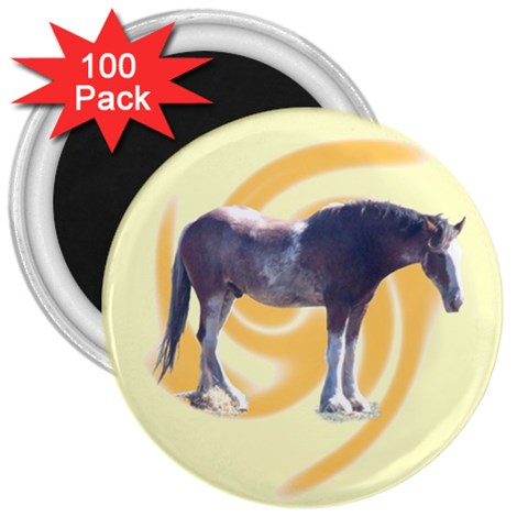 Clydesdale 2 3  Magnet (100 pack) from ArtsNow.com Front