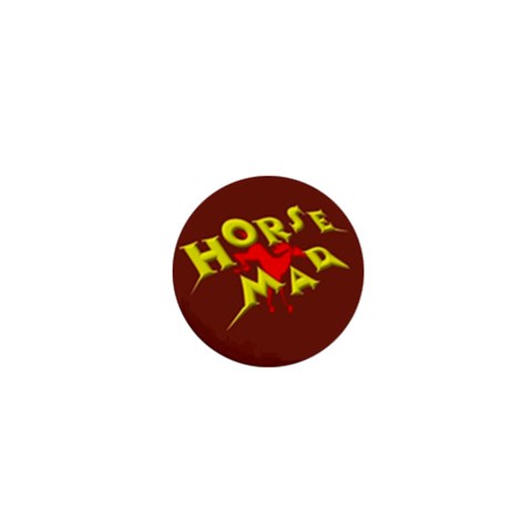 Horse mad 1  Mini Magnet from ArtsNow.com Front