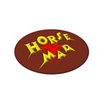Horse mad Sticker Oval (100 pack)