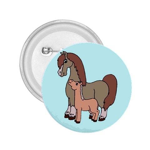 Mare n foal 2 2.25  Button from ArtsNow.com Front