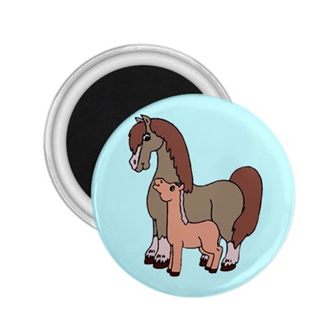 Mare n foal 2 2.25  Magnet from ArtsNow.com Front