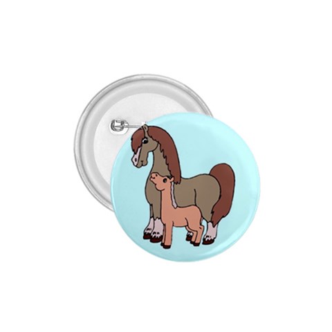 Mare n foal 2 1.75  Button from ArtsNow.com Front