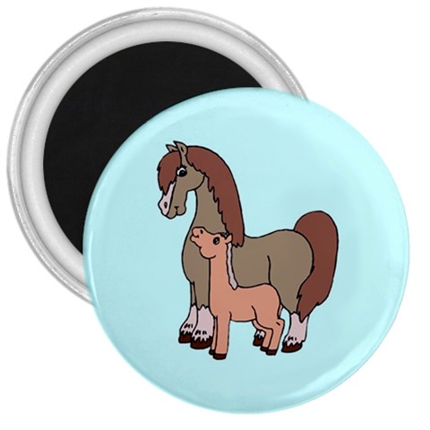 Mare n foal 2 3  Magnet from ArtsNow.com Front