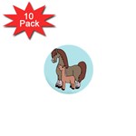 Mare n foal 2 1  Mini Button (10 pack) 