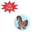 Mare n foal 2 1  Mini Magnet (100 pack) 