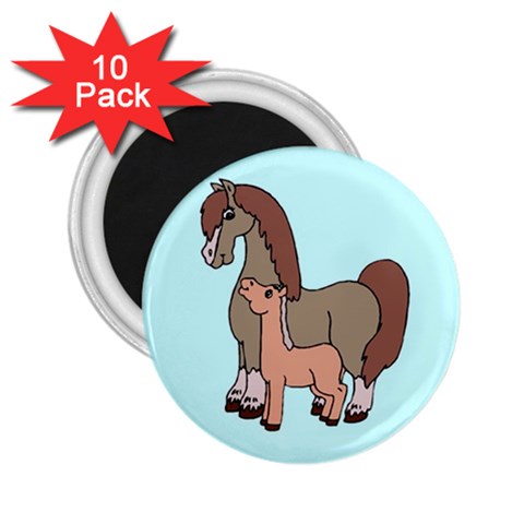Mare n foal 2 2.25  Magnet (10 pack) from ArtsNow.com Front