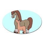 Mare n foal 2 Magnet (Oval)