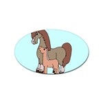 Mare n foal 2 Sticker Oval (10 pack)